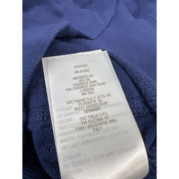 Zuda Men x Kevin Kreider Z Knit Hoodie Rib Trim Navy Blue Size Medium Athleisure - Picture 7 of 9